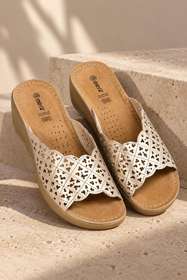Anatomical Sole Orthopedic Patterned Women's Slippers