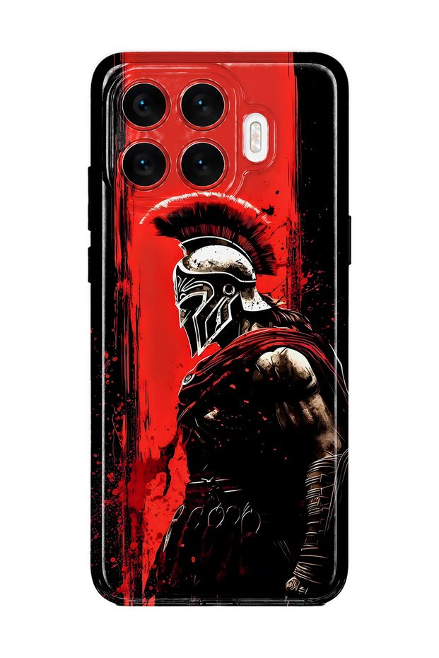 Xiaomi 17t Compatible Warrior Sparta Patterned Transparent Phone Case