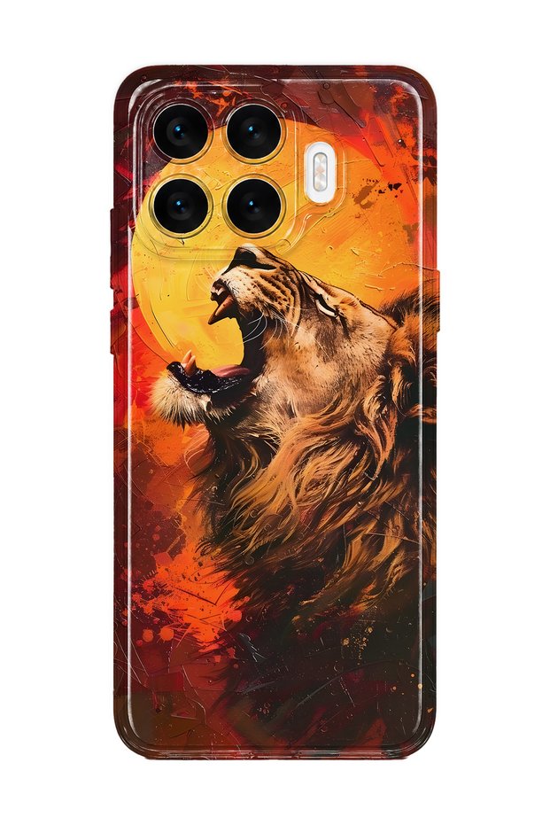 Xiaomi 17t Compatible Lion Pattern Transparent Phone Case