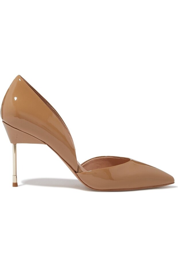 Classic Leather Pointed Toe Heeled Shoes