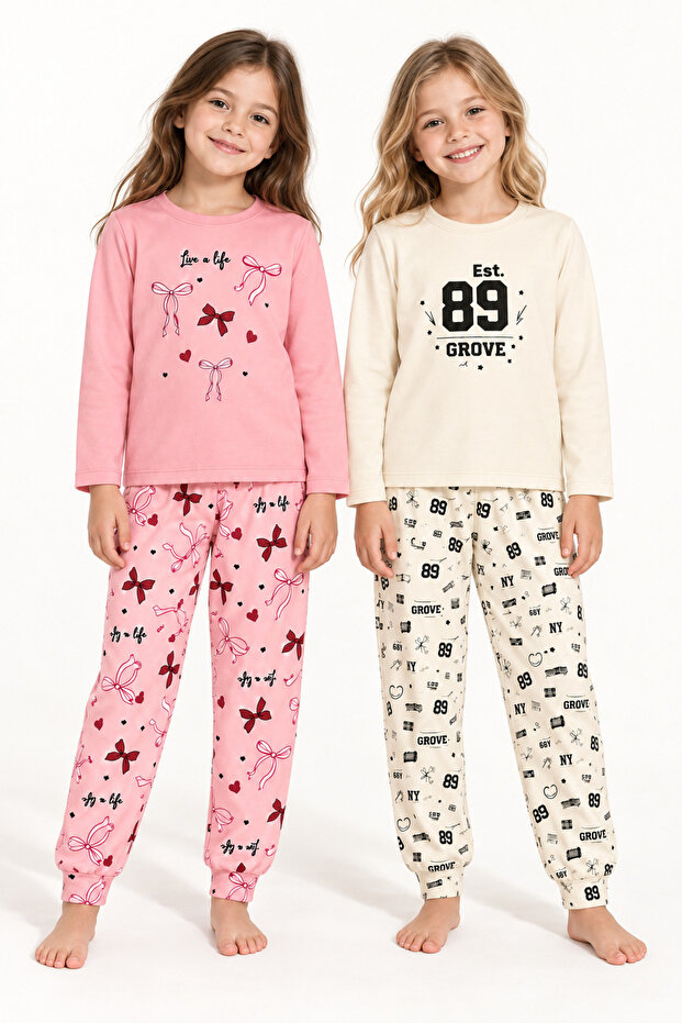 Children's Pajama Set – Cotton Lycra and Interlock Combed Cotton Fabric – Ages 2-10
