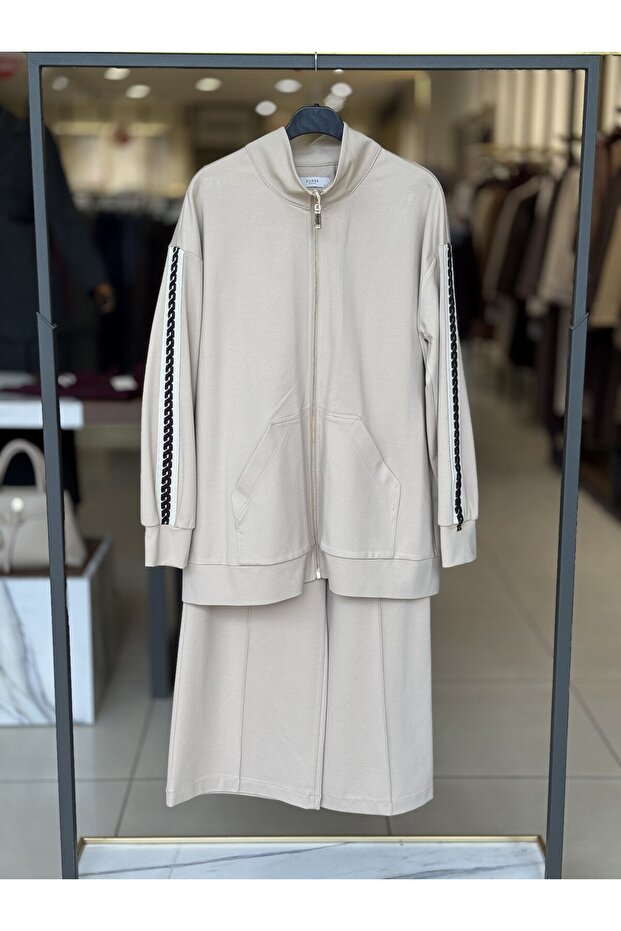 Beige Suit with Sleeve Detail 2005