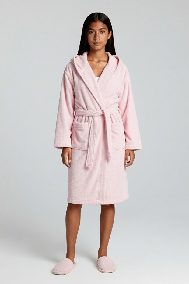 Garson Boy Hooded Velvet Children's Bathrobe - Extra Absorbent & Soft