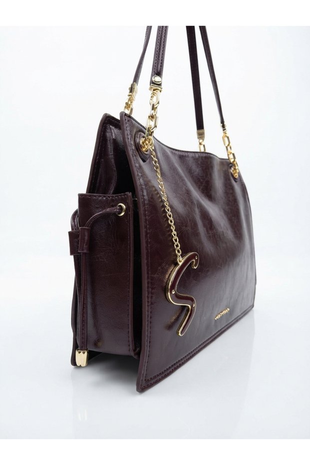 Multi-Compartment Zippered Women's Hand and Shoulder Bag