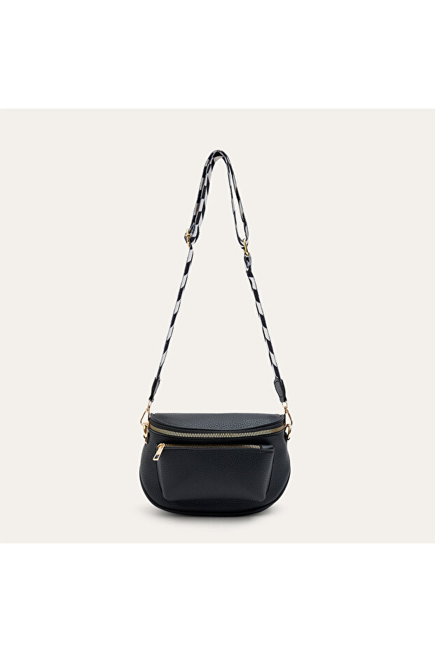 Women's Black Color Strap Shoulder Bag