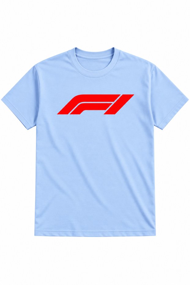 Men's F1 Printed T-Shirt – Racing-Themed 100% Cotton Crew Neck Short Sleeve Tee