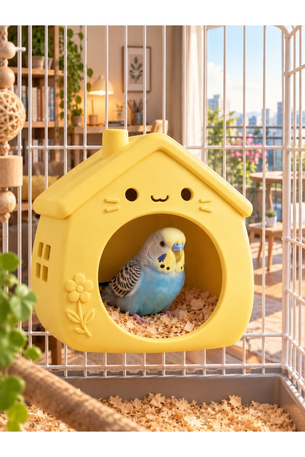 Bird Nest Budgie Bird Nest Bird Cage for Birds (Mixed Color)