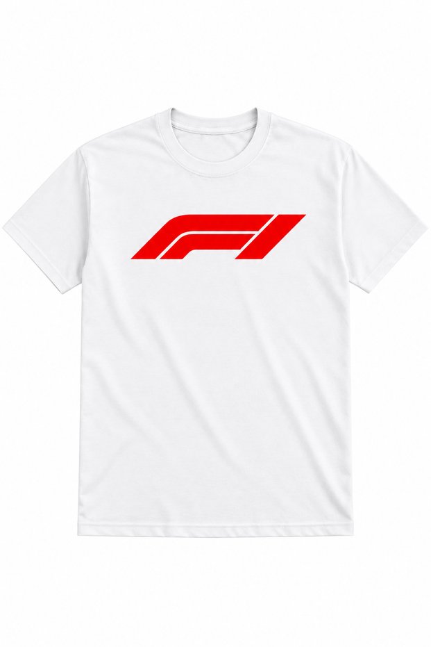 Men's F1 Printed T-Shirt – Racing-Themed 100% Cotton Crew Neck Short Sleeve Tee
