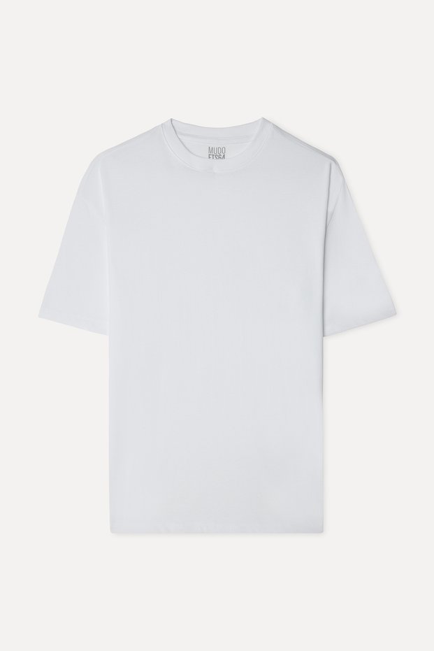 Men's White Crew Neck Oversize T-Shirt