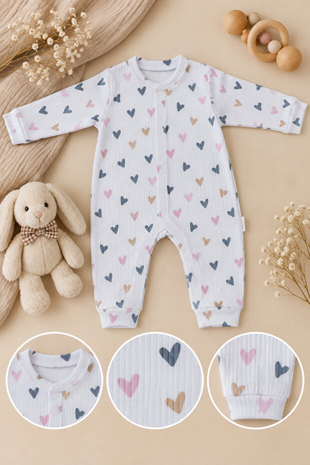 Organic 100% Cotton Newborn Baby Long Sleeve Romper
