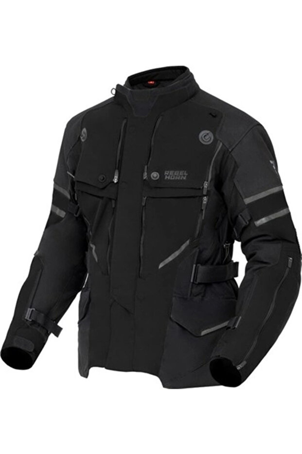 Range black motorcycle jacket