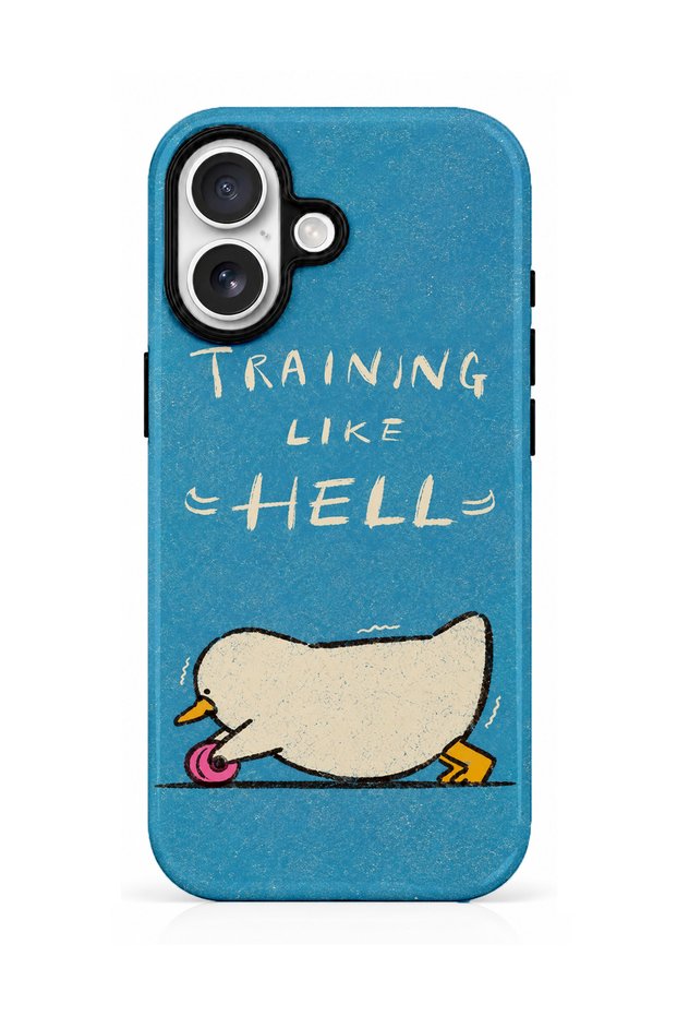 Compatible with iPhone 16 - Sports Duck, Dual Layer Tough Cover, Glossy Surface Protective Case