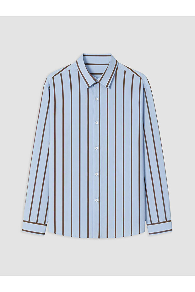 Rmz Gi̇yi̇m Farkiyla Standard Fit Striped Men's Shirt