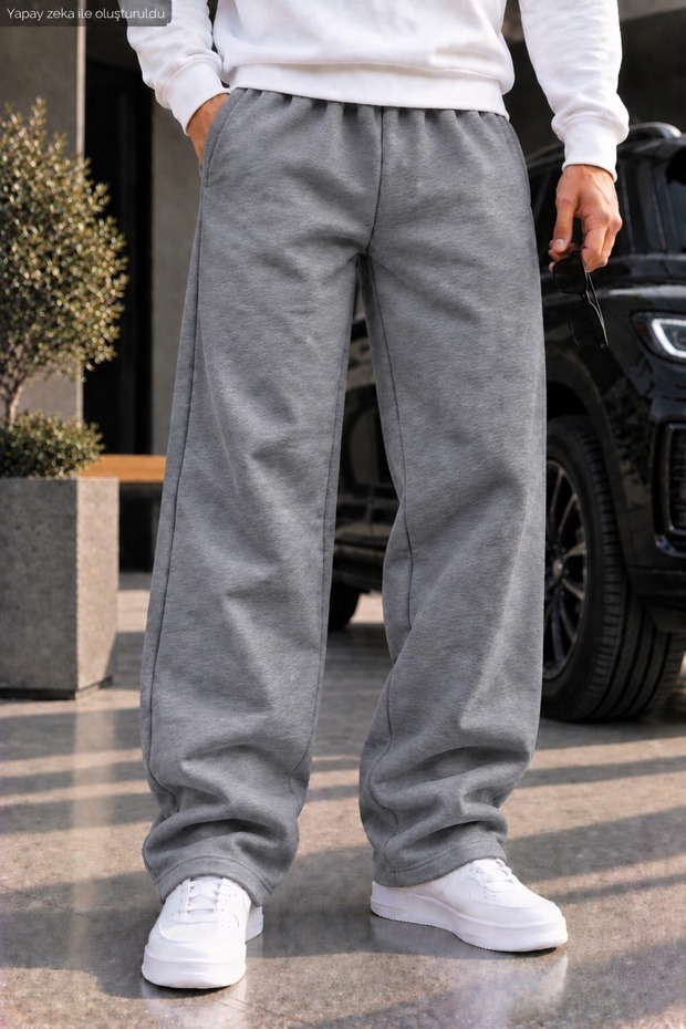 Men's Loose Fit Sweatpants Relaxed Fit Two Thread Sports Pants
