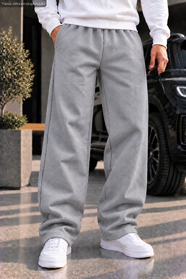 Men's Loose Fit Sweatpants Relaxed Fit Two Thread Sports Pants