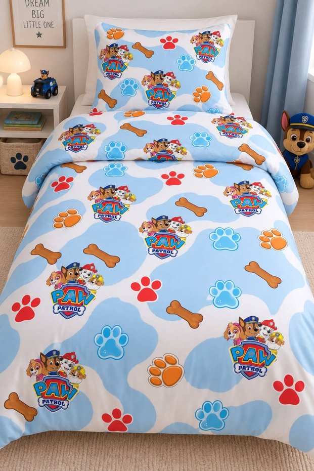 Pawpatrol Series, Single Duvet Cover Set (Without Sheets)