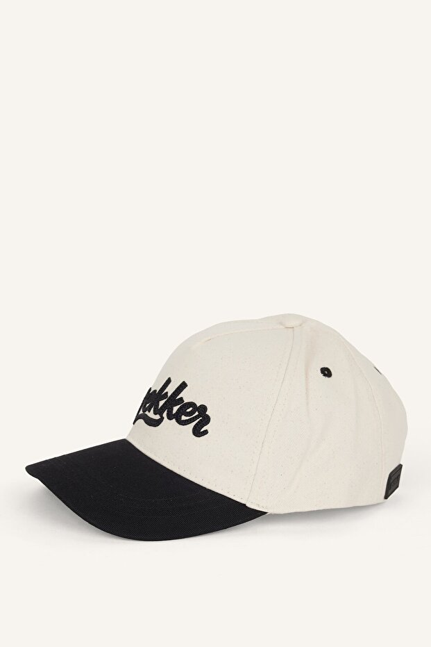 Men's Cotton Embroidered Cap Brown Hat F3596Ax26Wnbk27