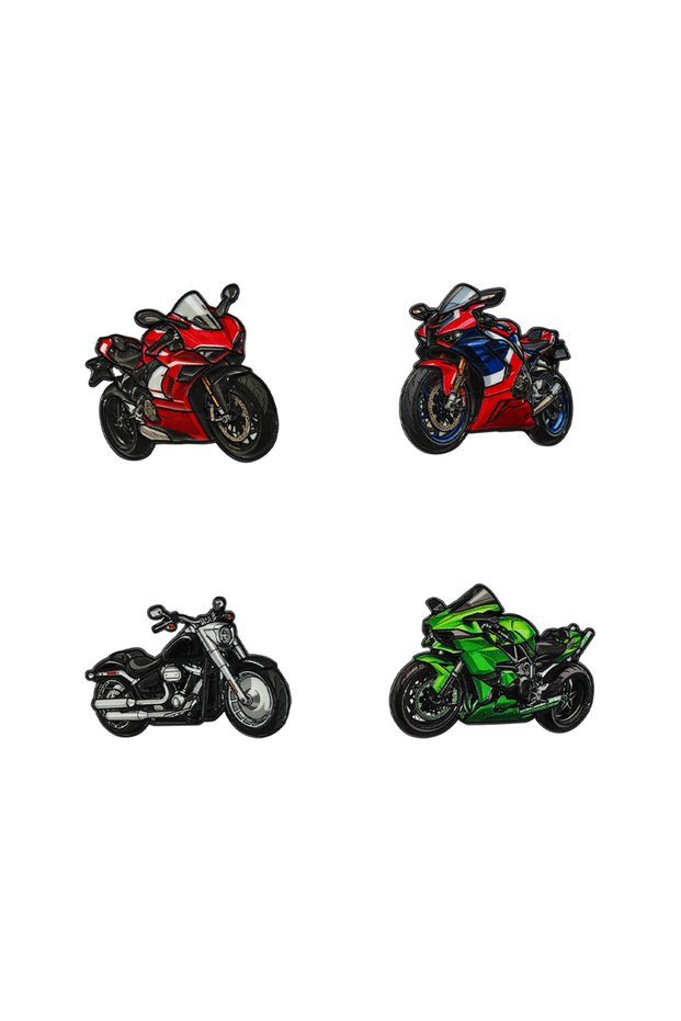 4pcs brooch 4pcs brooch Motorcycle for Kawasaki Ninja ZX-10RR Enamel Pin
