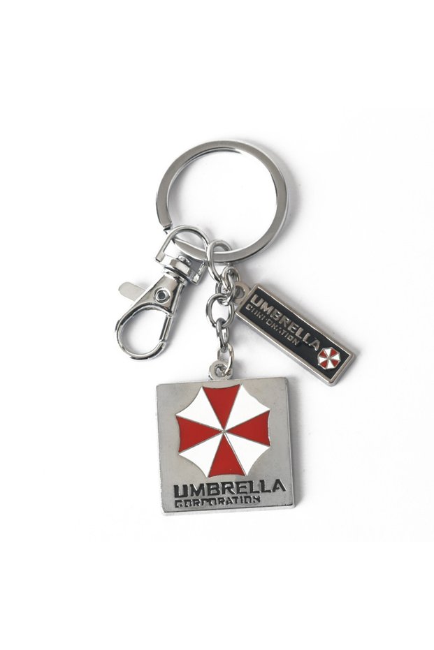 1544-2 Game Residents Evils Keychain Red Umbrella Keychains Toy Corporation Sublimation Blank Keyrin