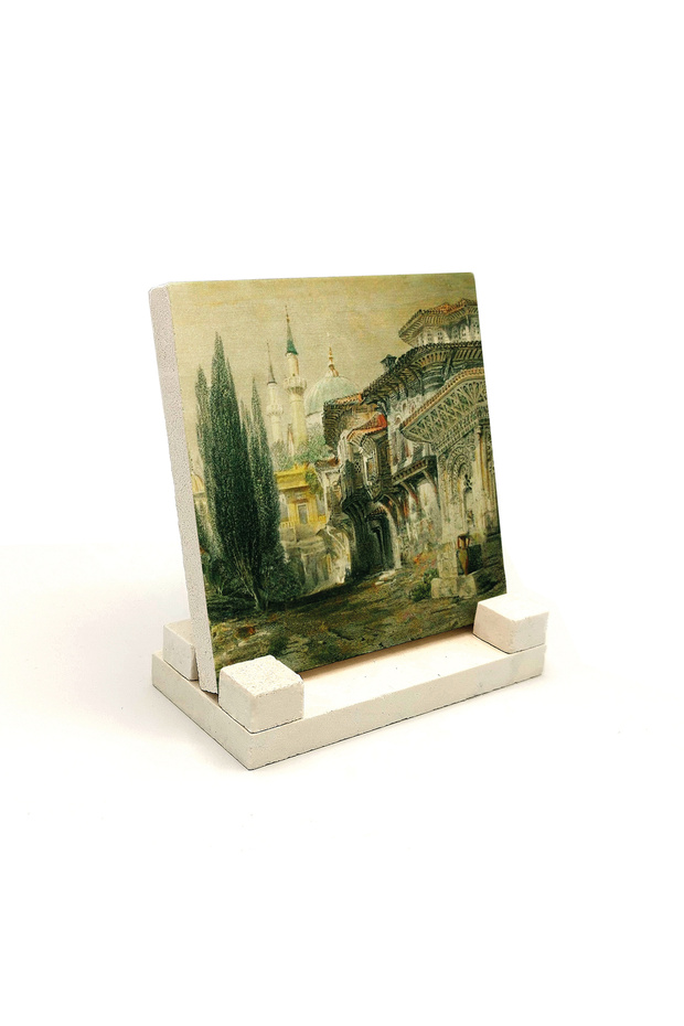 Bursa Emir Sultan Camii Printed Natural Stone Tabletop 10X10 1G-Emirsultan1