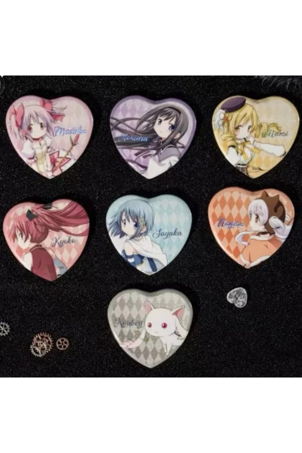 P-Puella Magi-set Anime Puella Magi Madoka Magica Kaname Madoka Cosplay Brooch Metal Heart Badge Tom