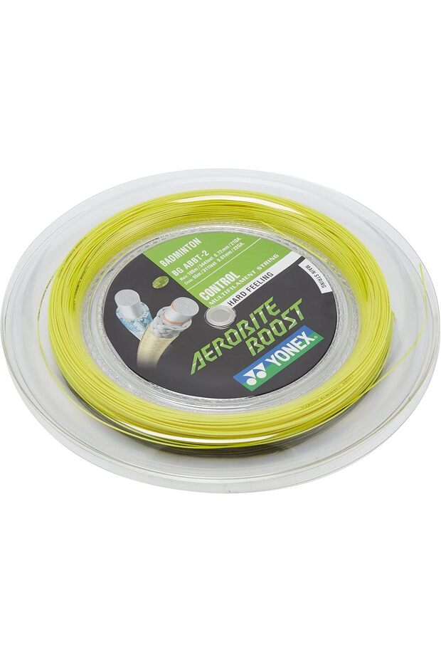 Aerobite Boost Badminton String 200M Reel - Grey/Yellow