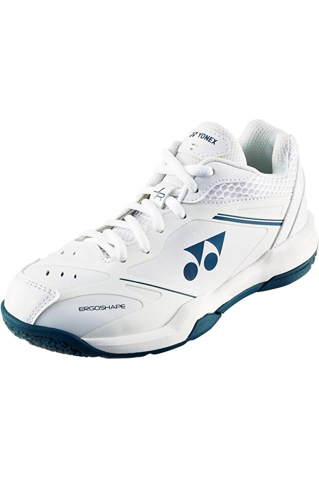 65 JR4 Kids Badminton Shoes - White | For Boys & Girls | Cushioning