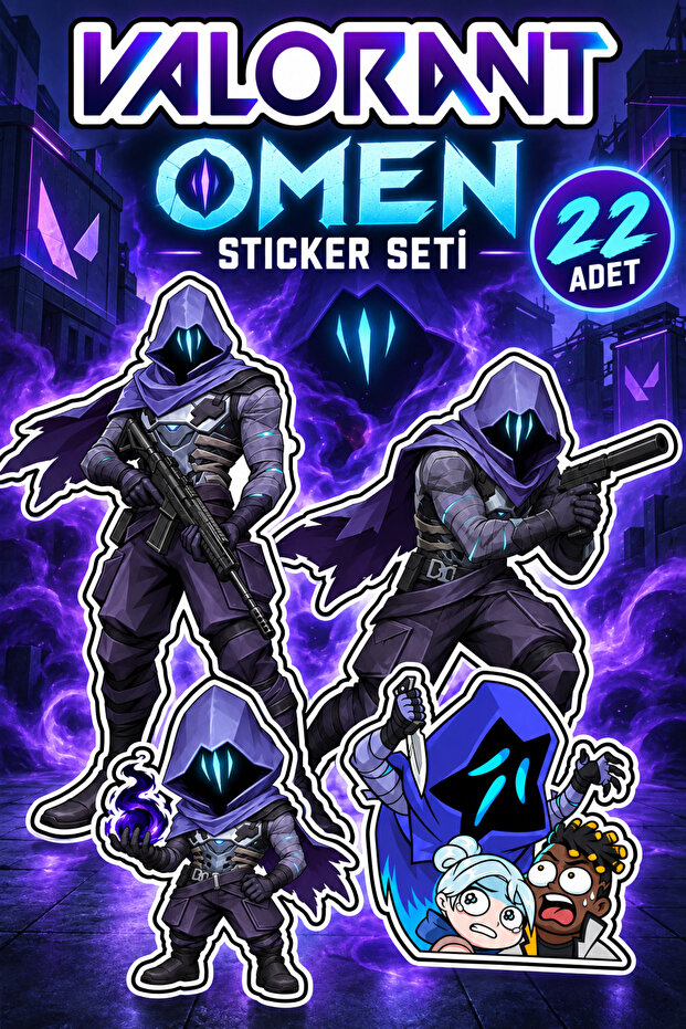 Valorant Omen Sticker Set 22 Pieces
