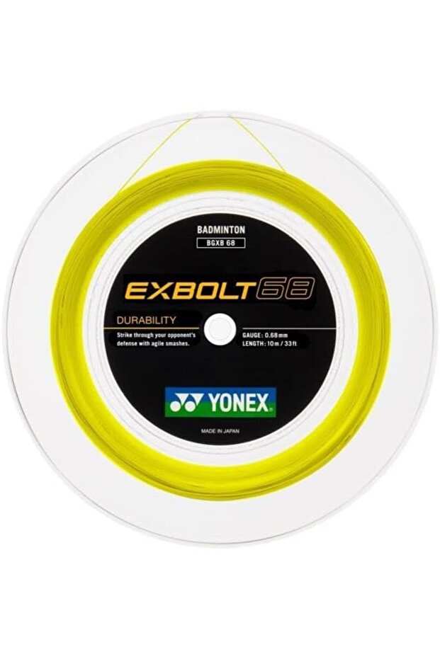 Badminton String Exbolt 68 (200m Reel) Yellow