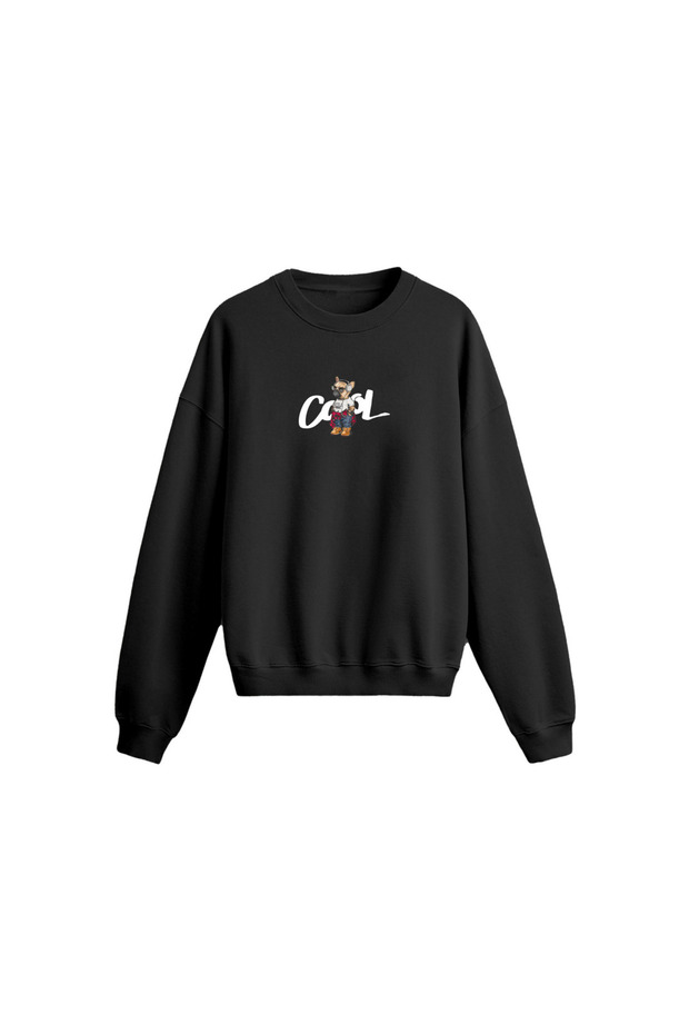 Cool Printed Oversize Sweatshirt