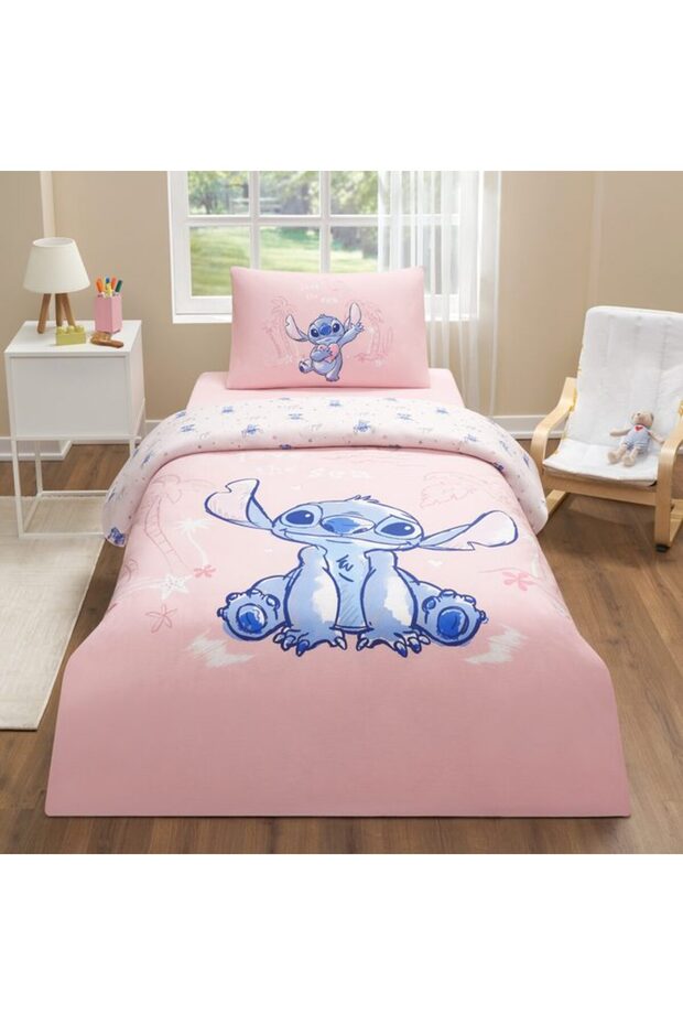 Disney Duvet Cover Set Ranforce Single Pembee Stıtch Love