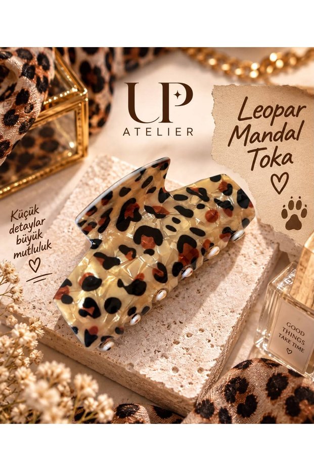 Leopard Patterned Buckle 8.5cm