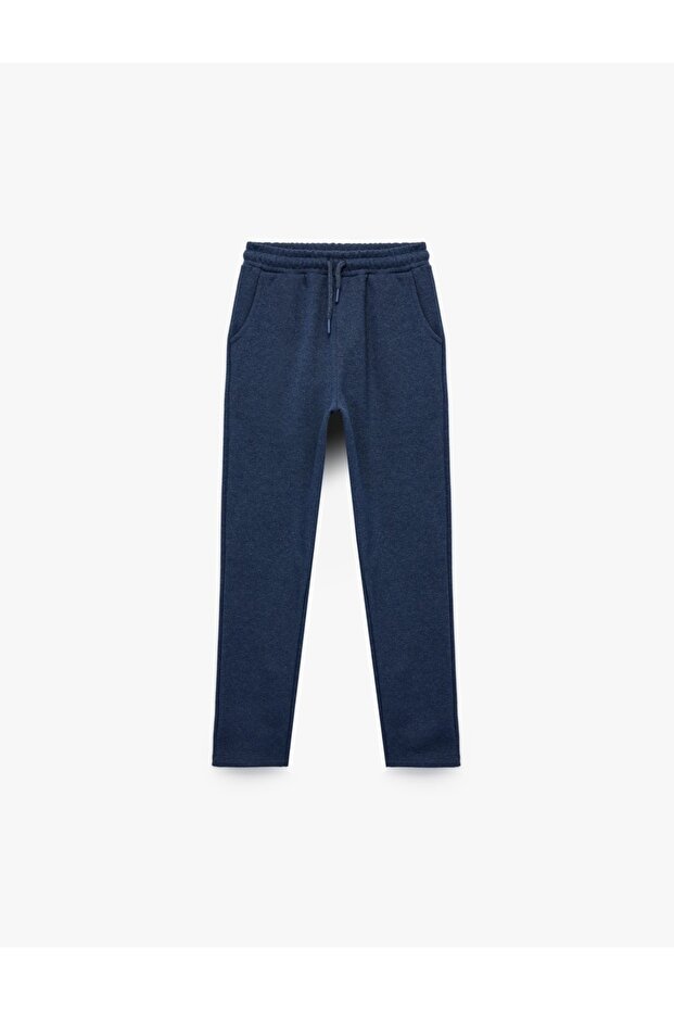 Basic Sweatpants with Elastic Waist and Pockets