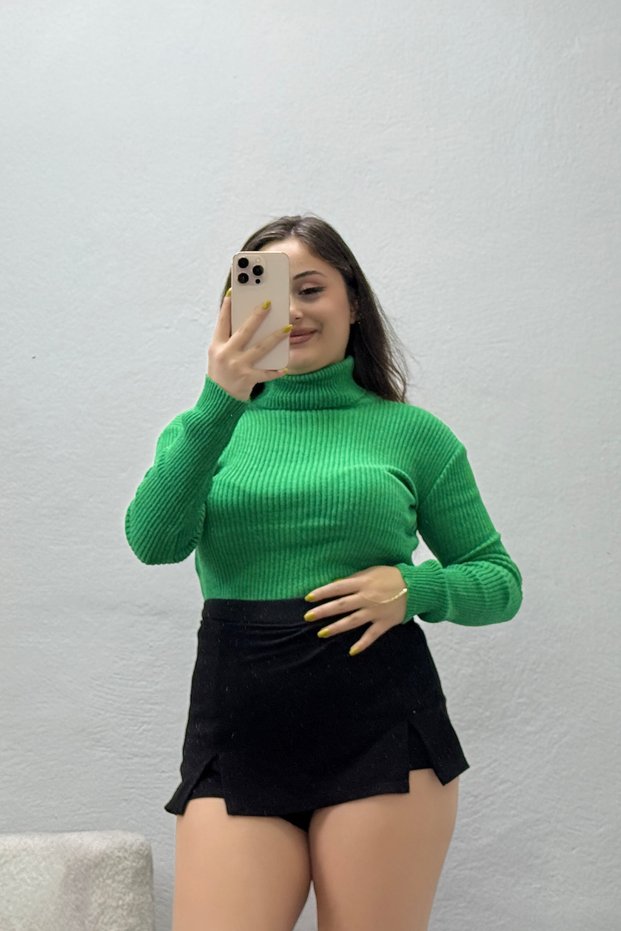 Women's Fisherman Knitwear Sweater Green
