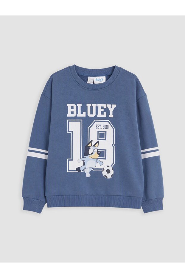 سويت شيرت للأولاد مطبوع باللون الأزرق من Bluey