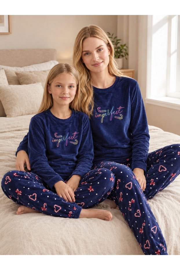Women's Mother-Daughter (Combined You Make It Yourself) Velvet Pajama Set