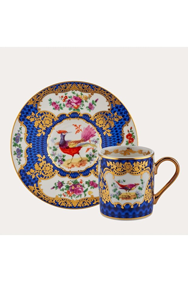 6-Person Winterling Porcelain Coffee Cup Set – 24K Real Gold Plated