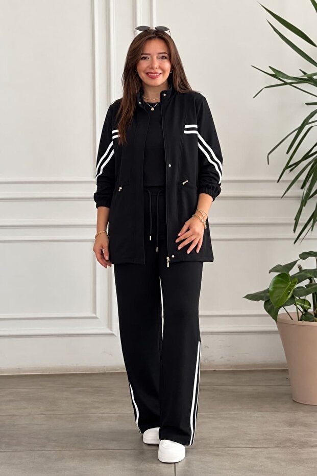 Batwing Sleeve Drawstring Waist Suit
