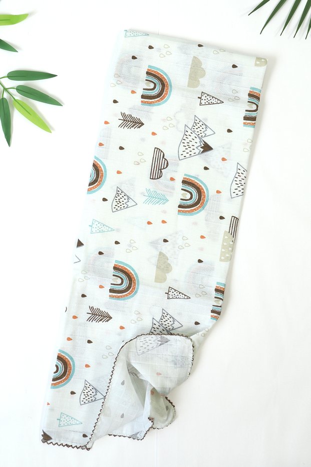 Girl Boy Baby Single Layer Muslin Swaddle Blanket 80X80 cm Lightweight Summer Newborn Baby Gift