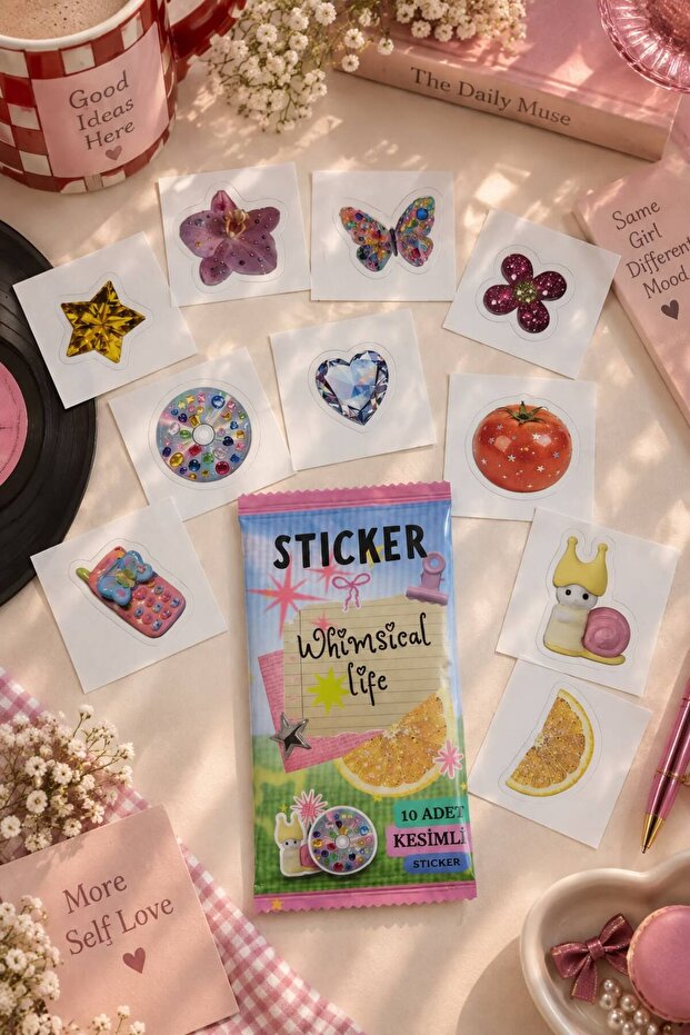 Whimsical Life Sticker Flw
