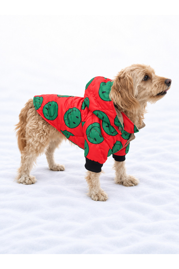 Cat - Dog Quilted Inflatable Thick Rain and Snow Proof Winter Coat (Remove the Hat) - Vest - Clothing