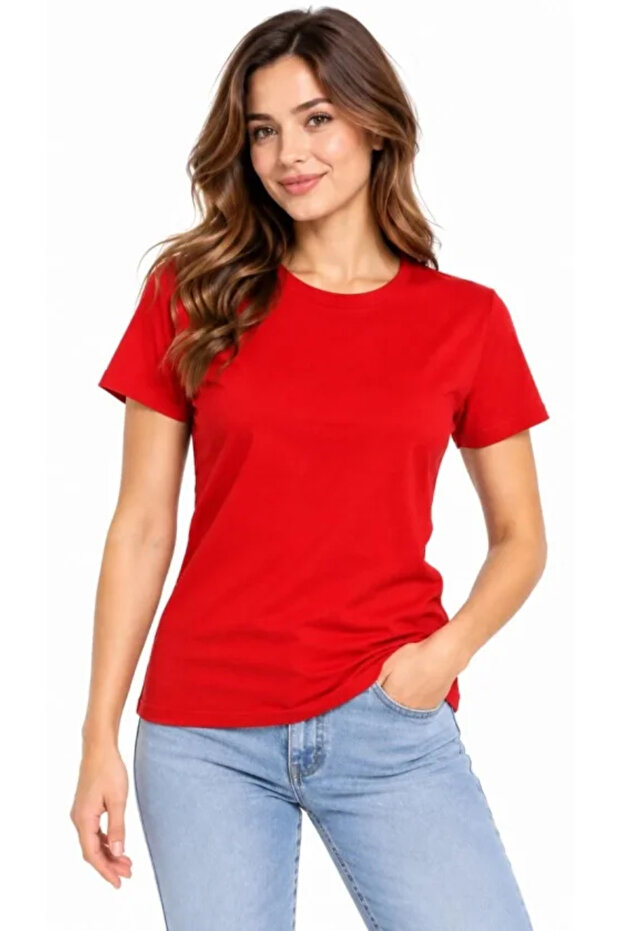Basic T-Shirt Crew Neck Short Sleeve Casual Summer Slim Fit T-Shirt