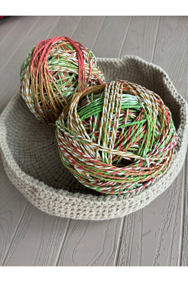 Paper String Set of 2 Ebruli Colors (100 Gr X 2) 200 Grams