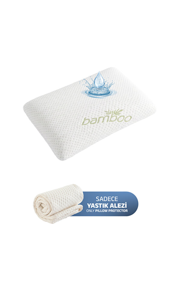 Bamboo Premium Pillow Cover, Liquid-Proof Pillow Protector Cover, 50X70Cm