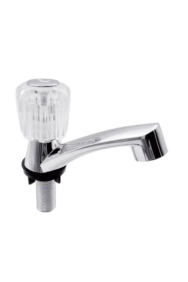 Home Plus Single Handle Cold Lavatory Deck Mount Faucet Chrome