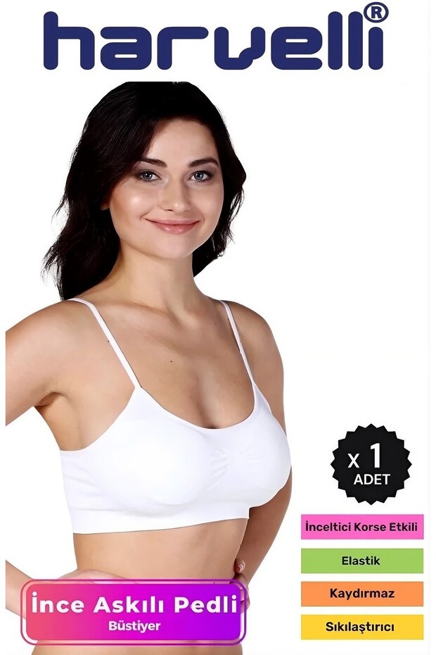 Seamless Thin Strap Padded Bustier