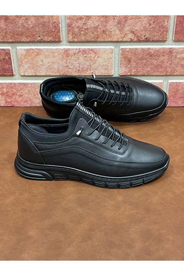 Genuine Leather Orthopedic Large Size Rubber Sole Baykara Winter Men's Shoes