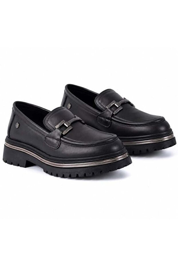 3220 Genuine Leather Casual Women's Shoes-Black