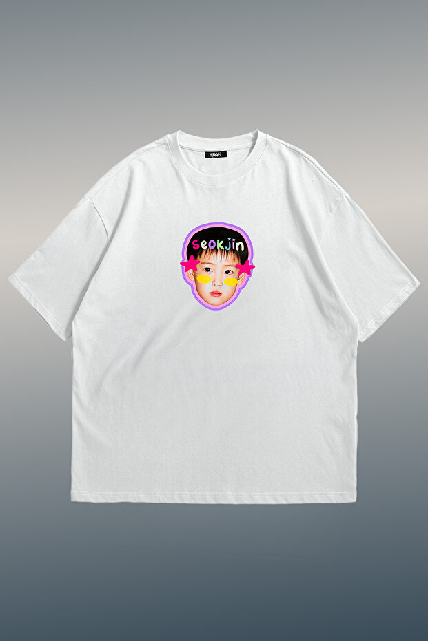 Bts Baby Seok Jiin Printed Unisex Oversize T-Shirt