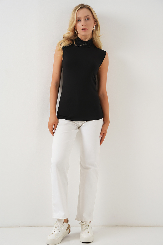 Women's Sleeveless Bodysuit 4348 - Black